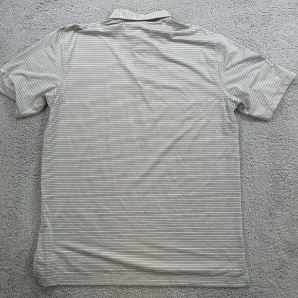 Peter Millar Shirt Men's L Grey Polo Short Sleeve Performance Summer Comfort - Picture 8 of 9